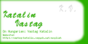 katalin vastag business card